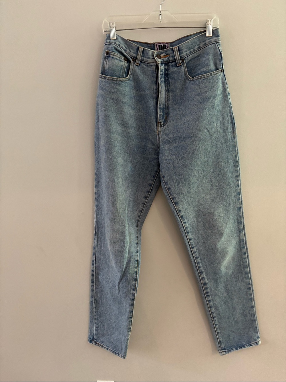 Vintage 80s David Brandon Blue Jeans Size 30 Women’s Distressed Light Wash Denim